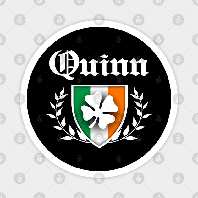 Quinn Shamrock Crest Magnet by robotface